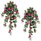 41" UV Resistant Artificial Hibiscus Hanging Plants, 2ct.